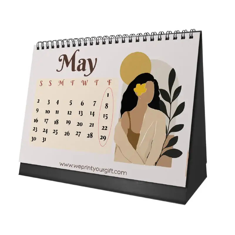 Beautiful as the Moon Desk Calendar 2026 - WE PRINT