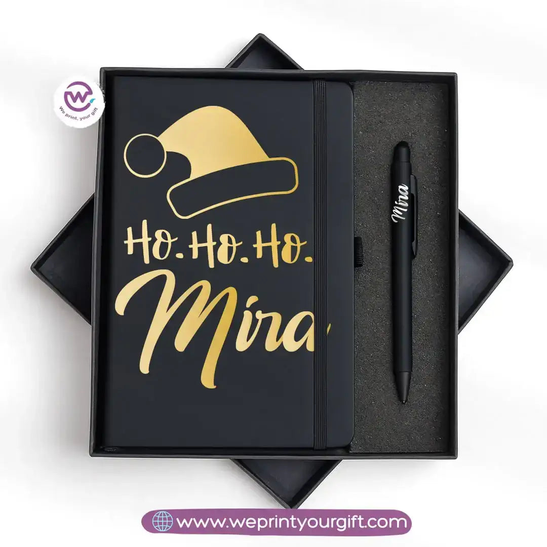 Christmas Special – Personalized Notebook & Engraved Pen Gift Box - WE PRINT