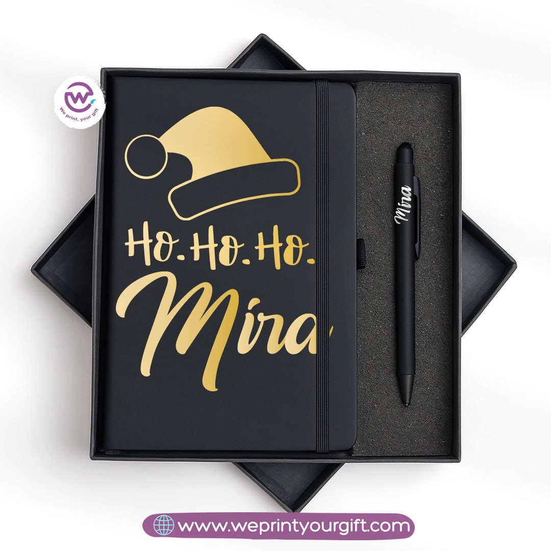 Christmas Special โ Personalized Notebook & Engraved Pen Gift Box