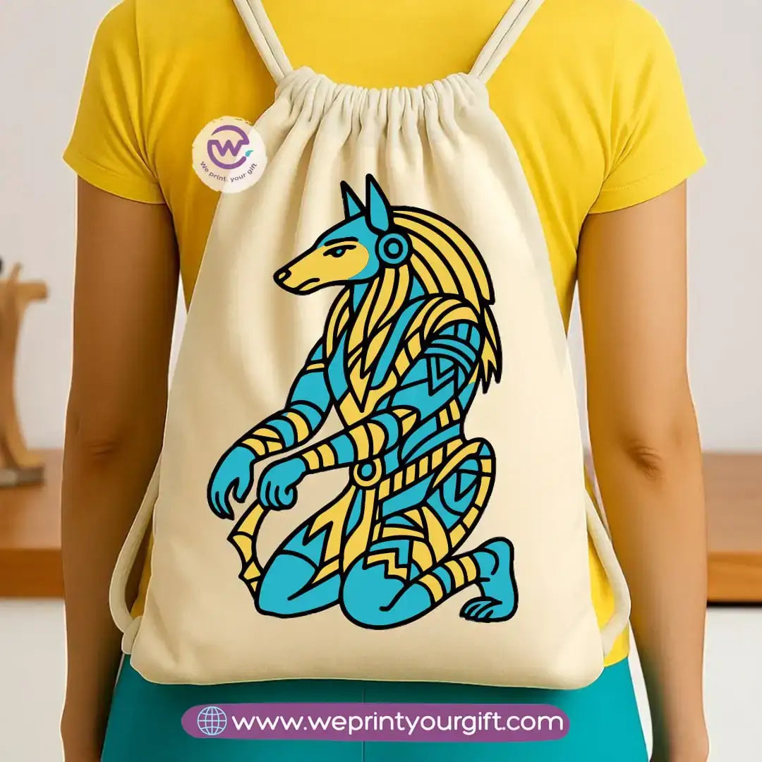 Pharaonic Egyptian Drawstring Backpack – Ancient Art Inspired Designs - WE PRINT