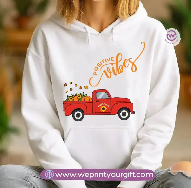 Retro Vibes Hoodie – Cotton Melton Unisex - WE PRINT