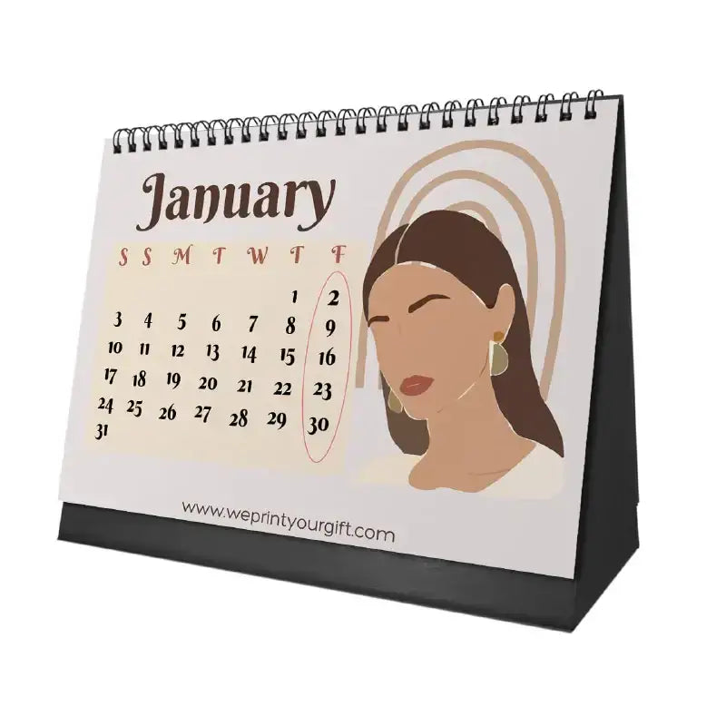 Beautiful as the Moon Desk Calendar 2026 - WE PRINT