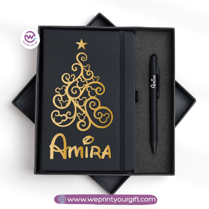 Christmas Special โ Personalized Notebook & Engraved Pen Gift Box