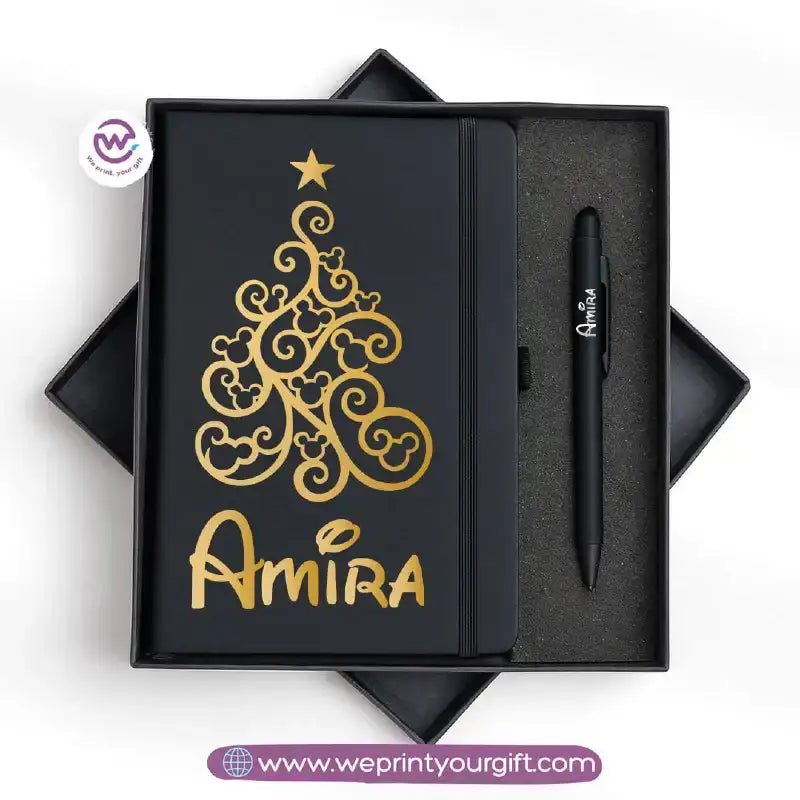 Christmas Special – Personalized Notebook & Engraved Pen Gift Box - WE PRINT