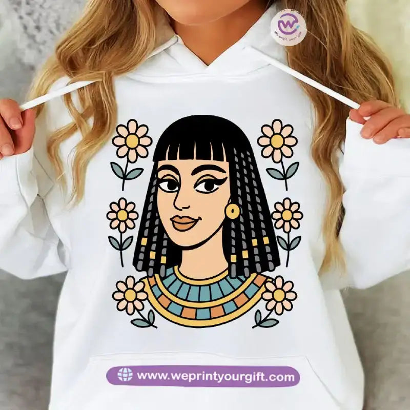 Pharaonic Egyptian Hoodie – Cotton Melton Unisex - WE PRINT