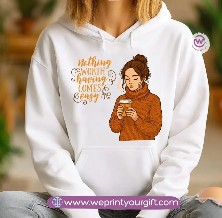 Retro Vibes Hoodie – Cotton Melton Unisex - WE PRINT