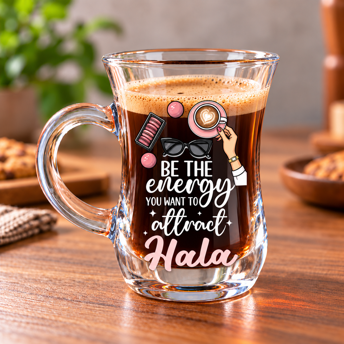 Glass Espresso Coffee Cups – Digital Art Designs & Creative Coffee Gifts