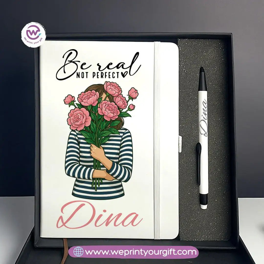 Digital Art Motivational Gift Box โ Personalized Notebook & Engraved Pen - WE PRINT