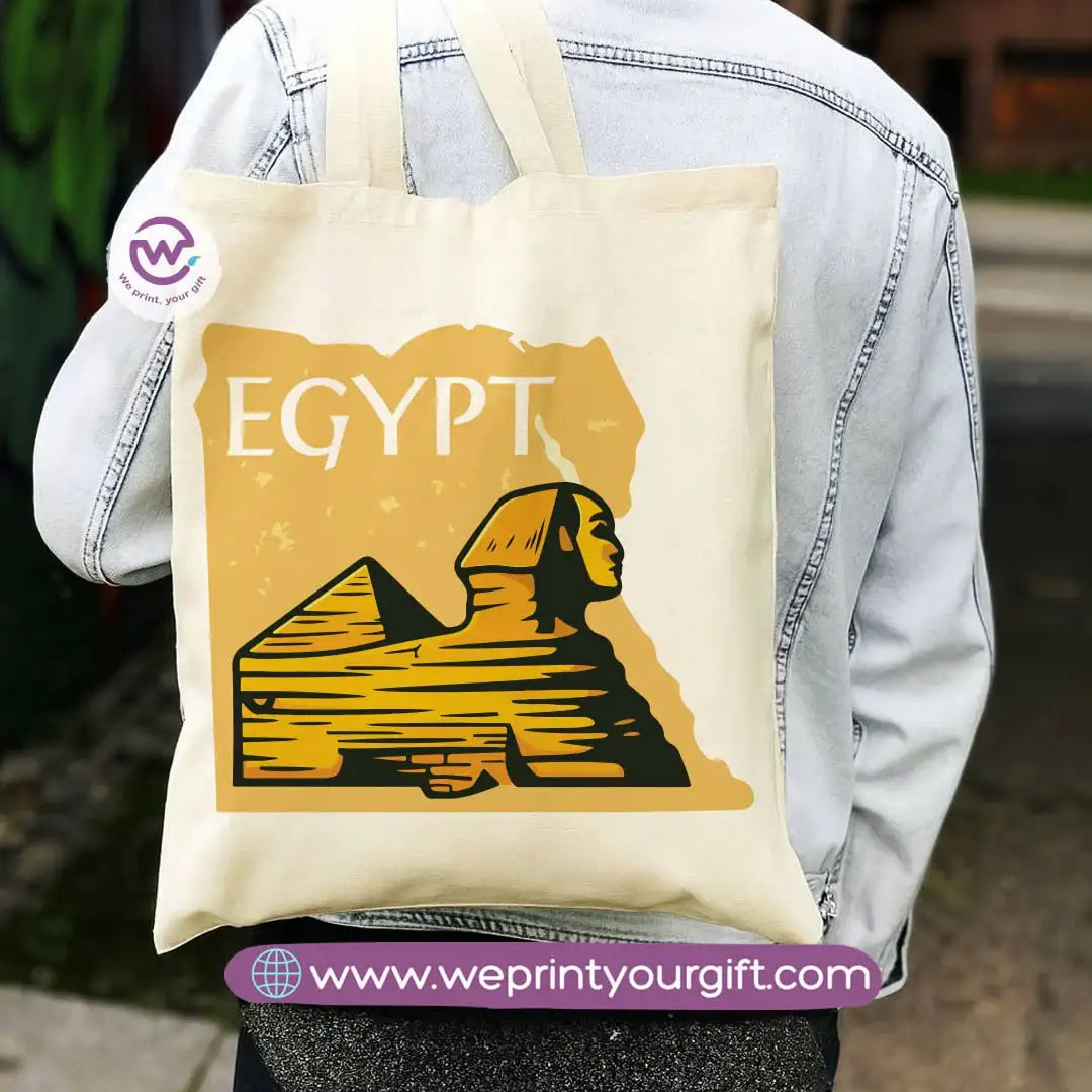 Egyptian Pharaonic Canvas Tote Bag - WE PRINT