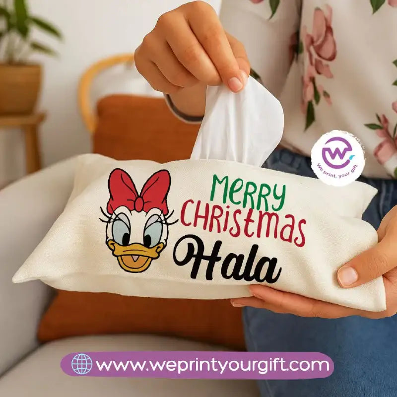 Personalized Fabric Tissue Holder – Christmas Designs - WE PRINT