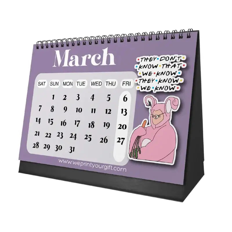 Friends TV Show Desk Calendar 2026 - WE PRINT