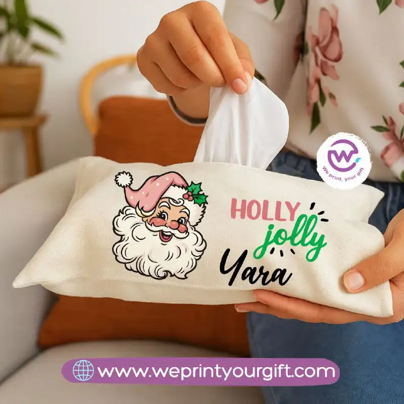 Personalized Fabric Tissue Holder – Christmas Designs - WE PRINT