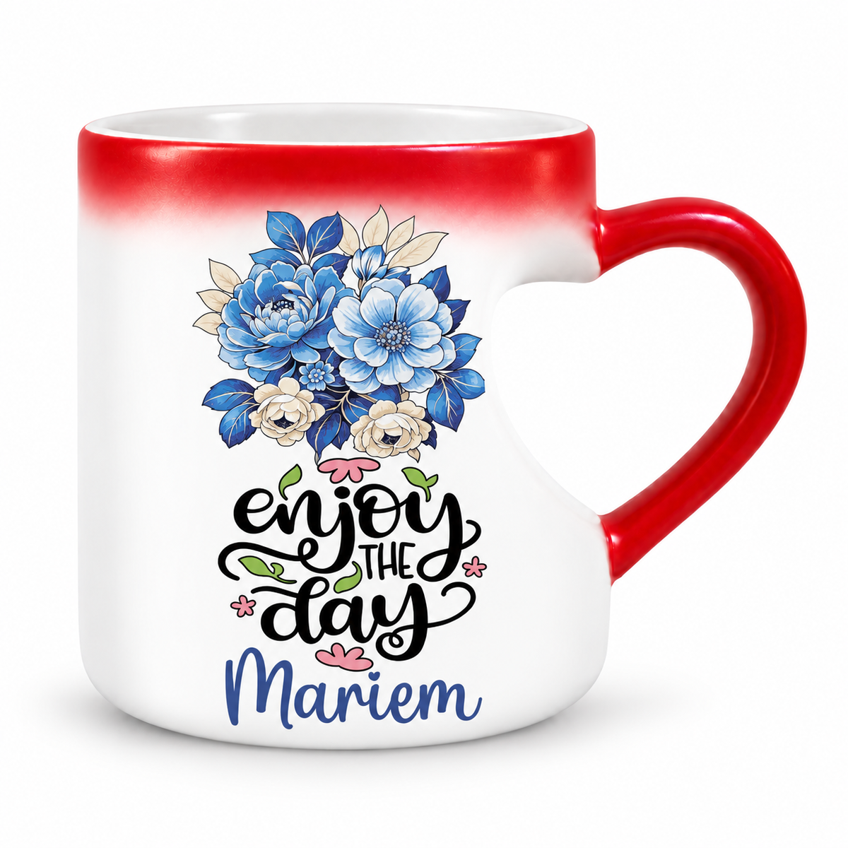 Magic Heart Handle Mug – Inspirational Floral Designs | 350 ml
