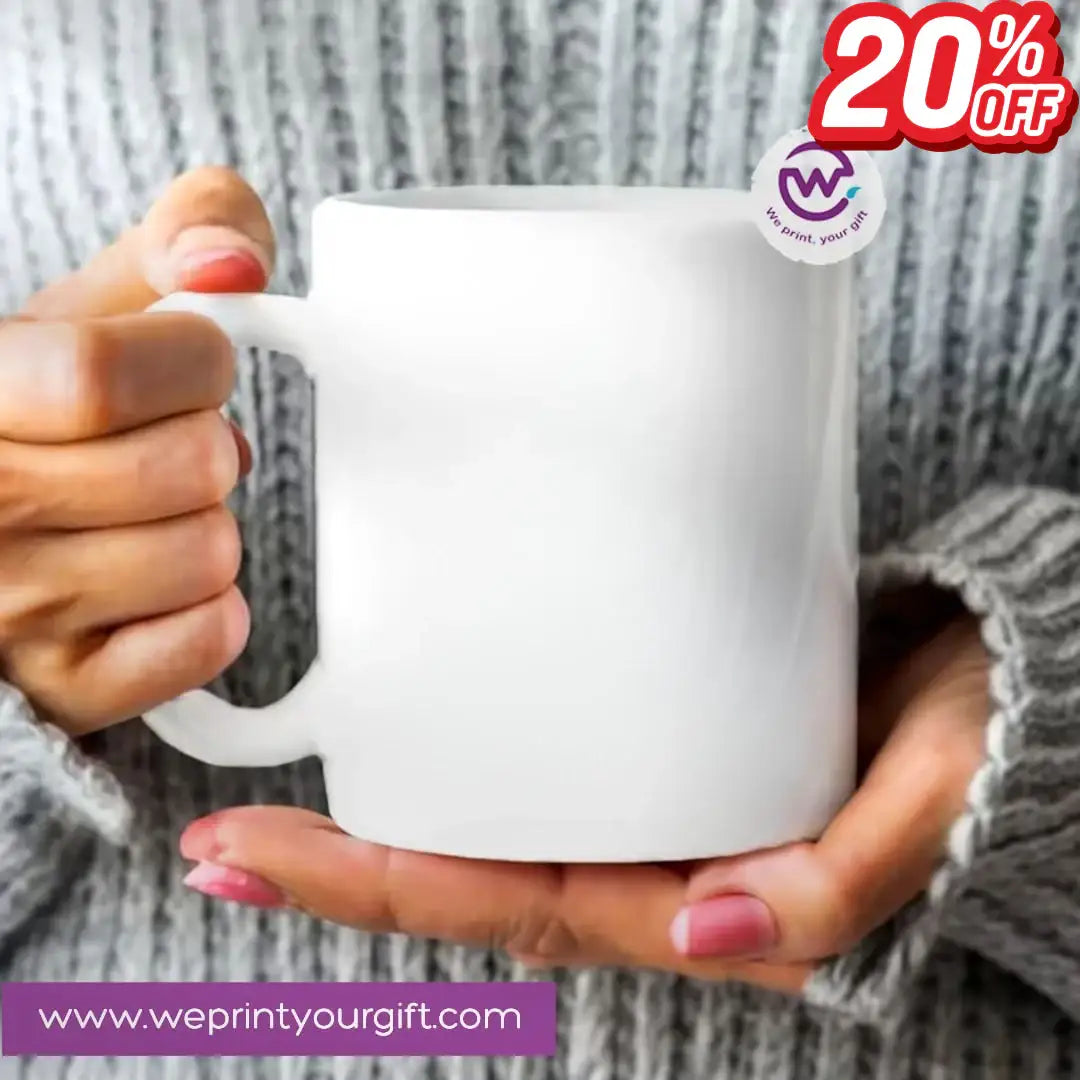 White Mug - Ramadan Offer - 20 % Discount - WE PRINT