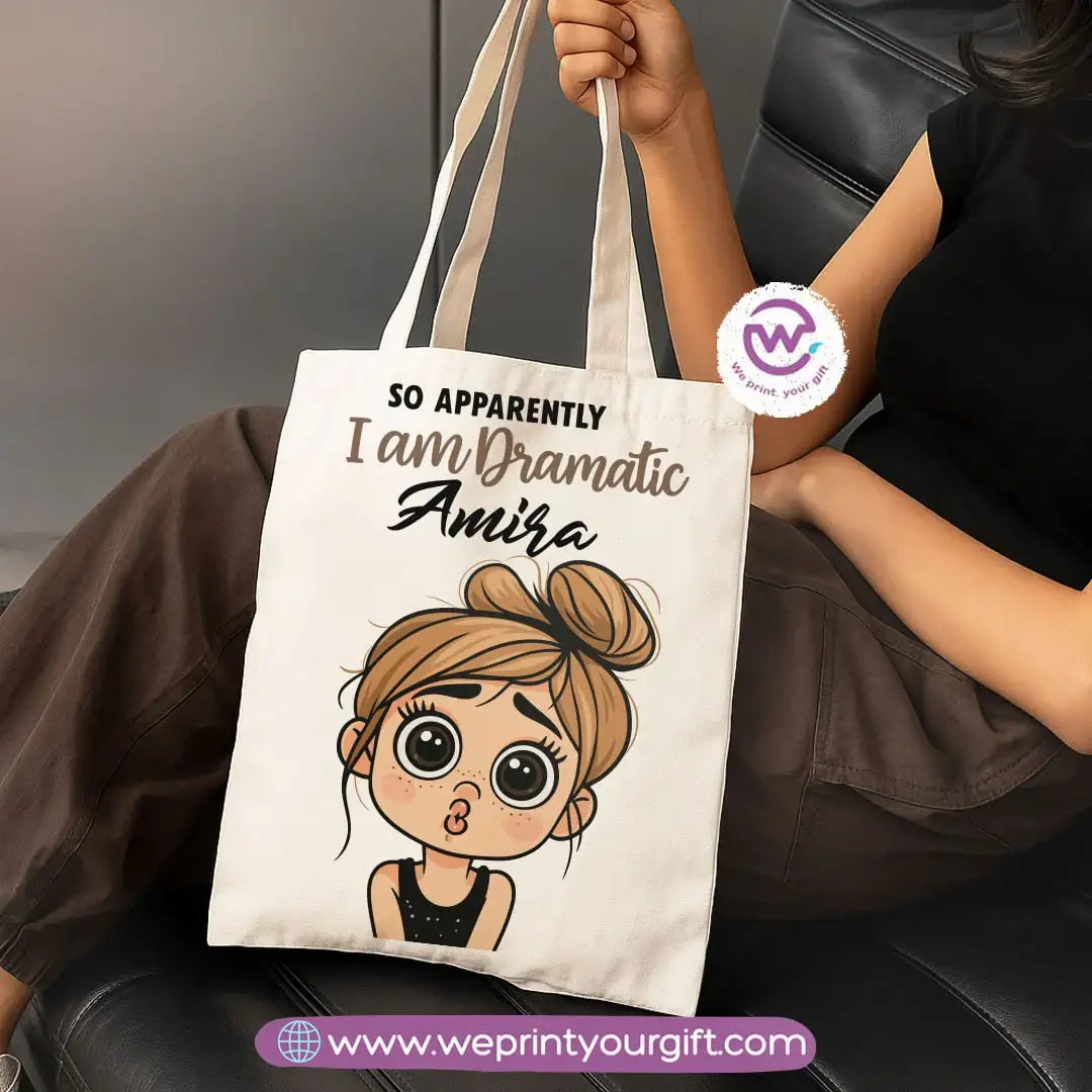 Cartoon Character Canvas Tote Bag - WE PRINT