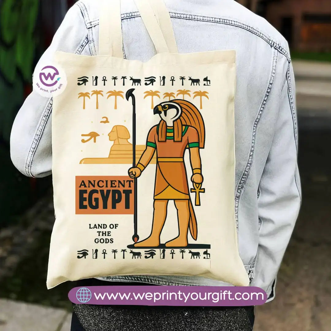 Egyptian Pharaonic Canvas Tote Bag - WE PRINT
