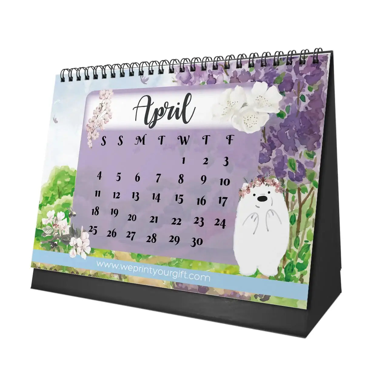 Cute Bears Desk Calendar 2026 - WE PRINT