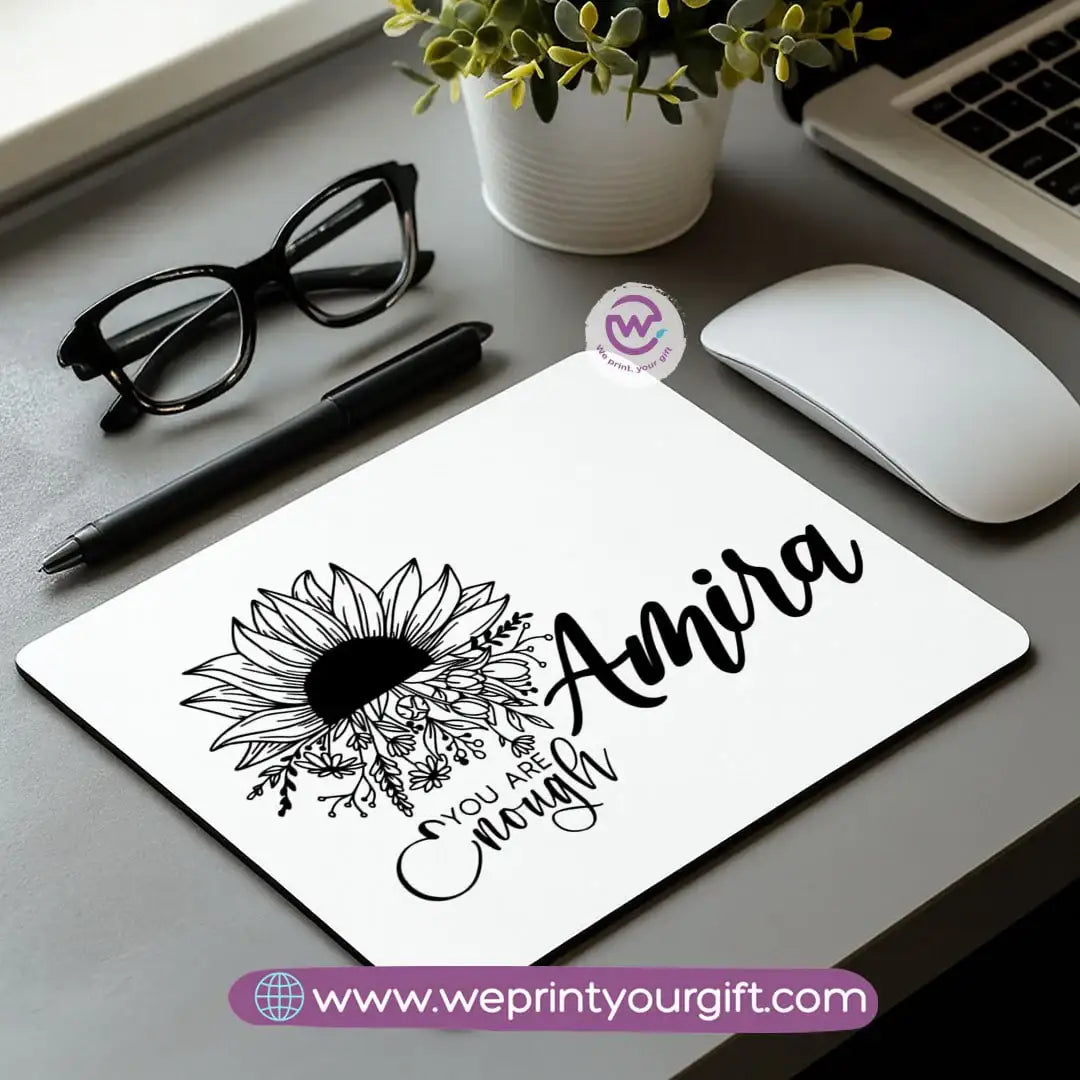One Line Art Mouse Pad – Minimalist Artistic Desk Style - WE PRINT