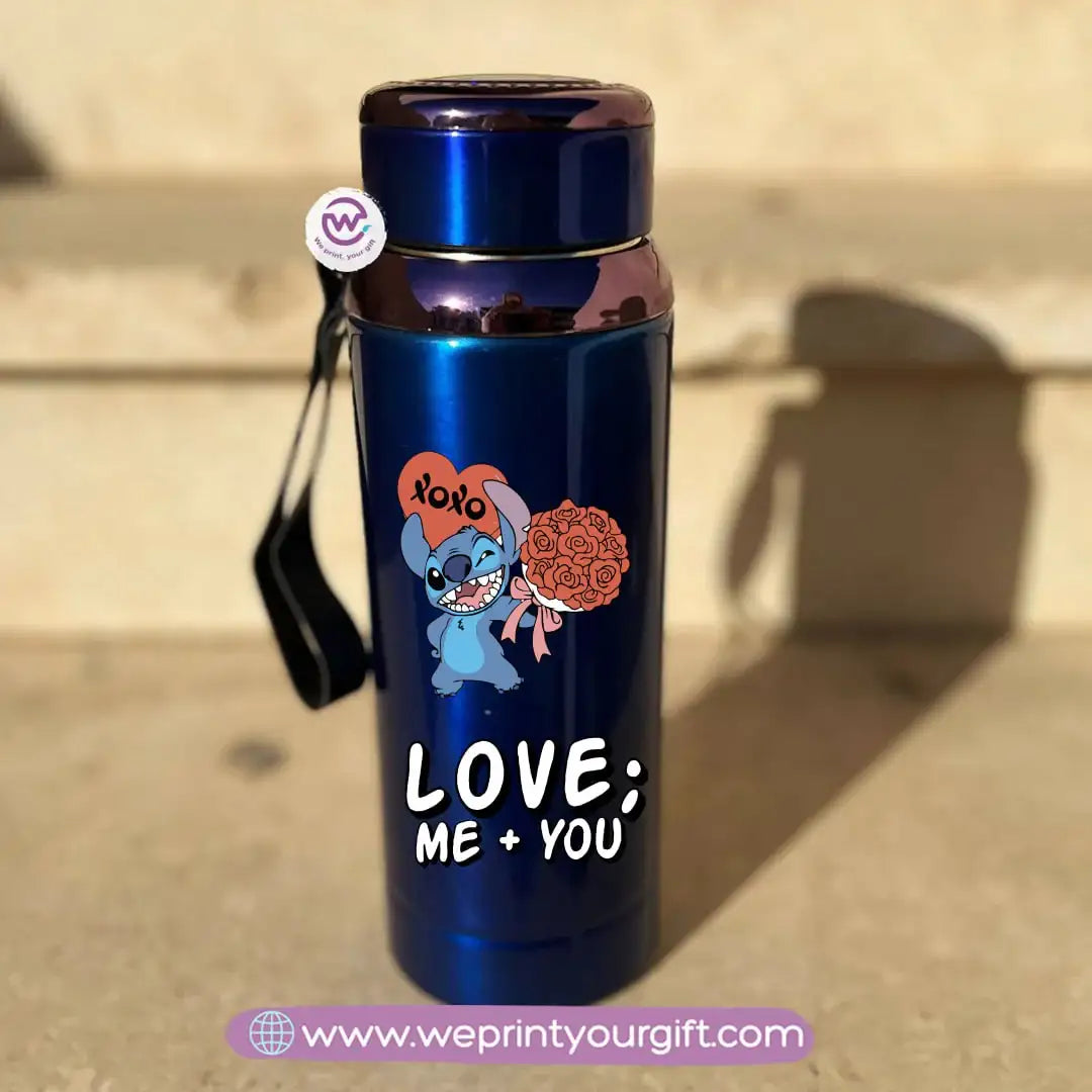Thermal Bottle Stainless Steel with Infuser – 800ml | Valentine Stitch Design - WE PRINT
