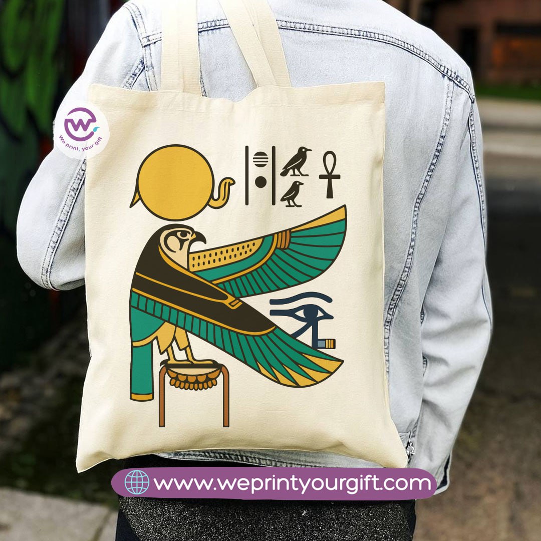 Egyptian Pharaonic Canvas Tote Bag