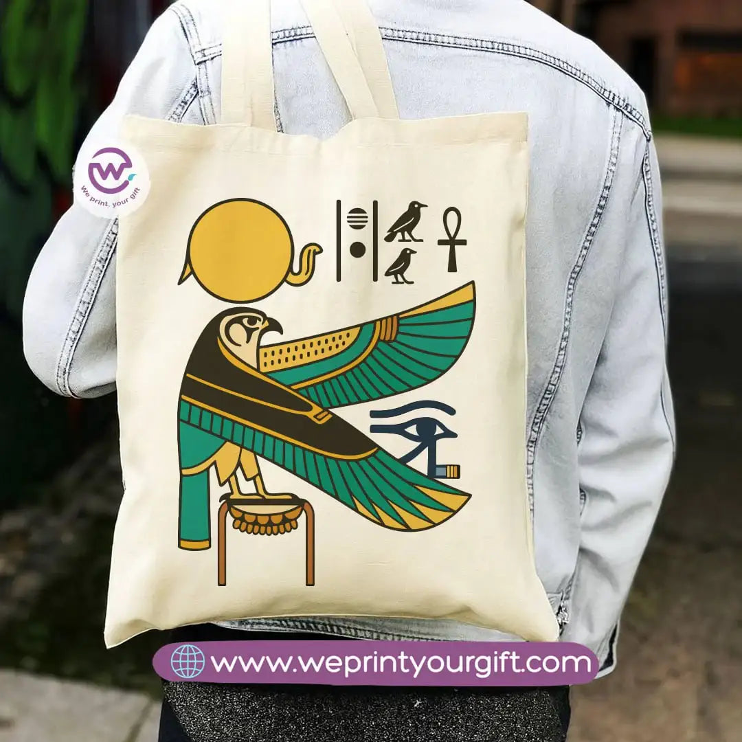 Egyptian Pharaonic Canvas Tote Bag - WE PRINT