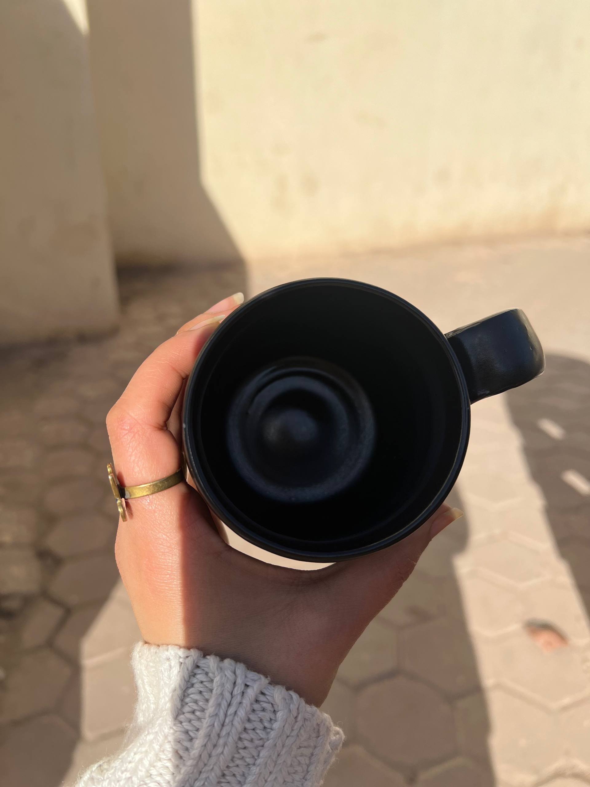 Black & White Handmade Pottery Mug – Customization Options