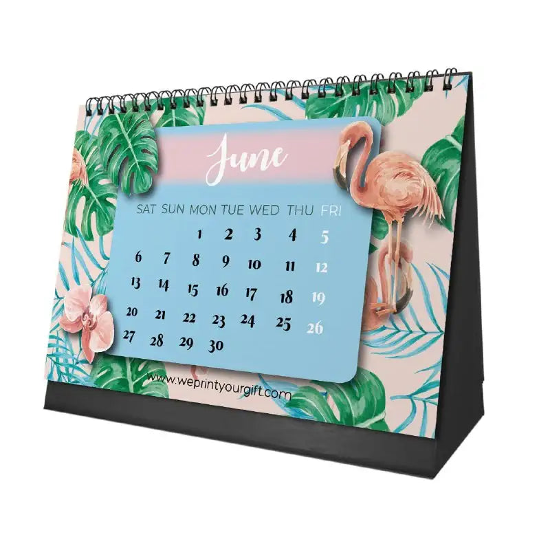 Flamingo Desk Calendar 2026 - WE PRINT