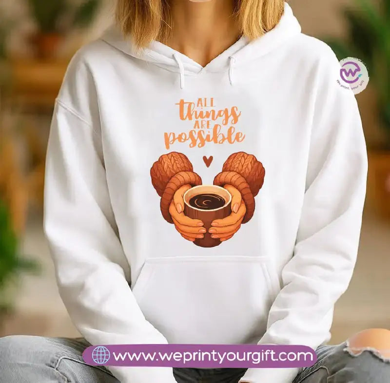 Retro Vibes Hoodie – Cotton Melton Unisex - WE PRINT