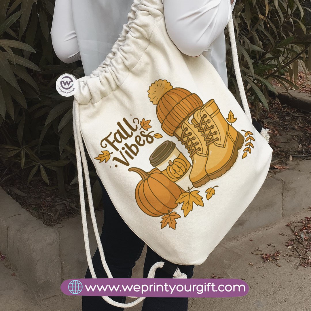 Winter & Retro Drawstring Backpack – Vintage-Inspired Cozy Designs