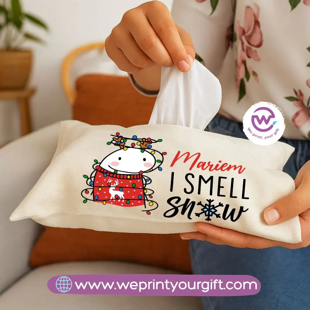 Personalized Fabric Tissue Holder – Christmas Designs - WE PRINT
