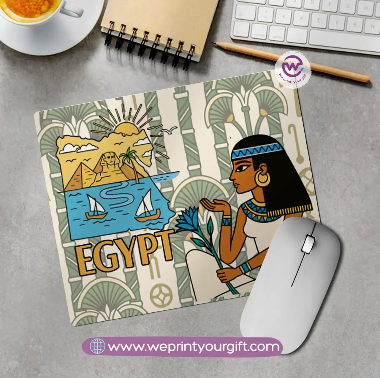 Egyptian Pharaonic Mouse Pad – Ancient Art Reimagined - WE PRINT