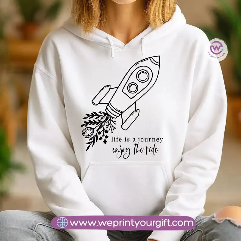 One Line Art Motivational Hoodie – Cotton Melton Unisex - WE PRINT
