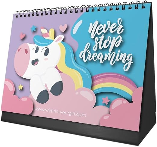 Unicorn Daydreams 2027 Desk Calendar – Rainbows & Little Inspirations