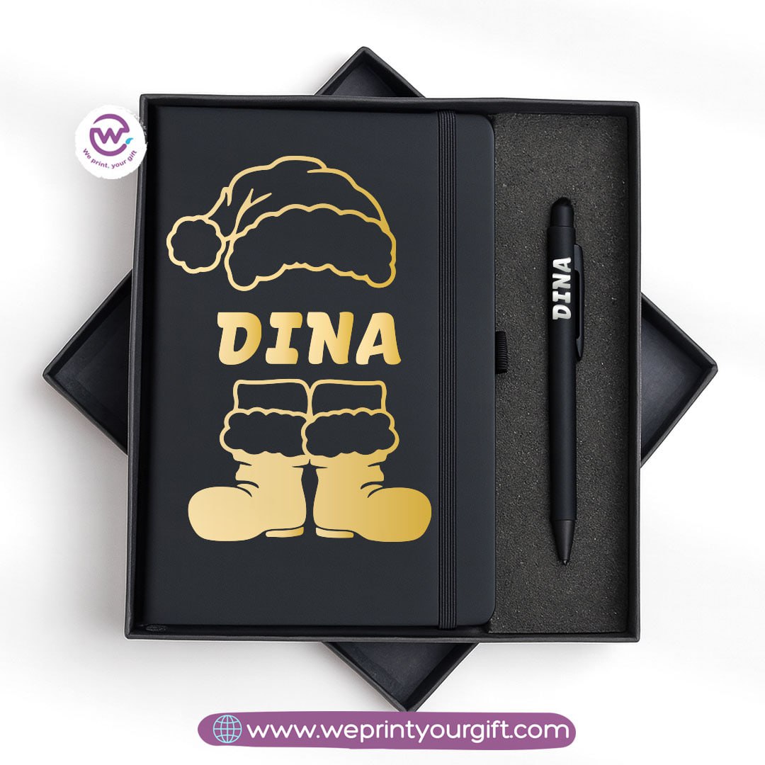 Christmas Special โ Personalized Notebook & Engraved Pen Gift Box