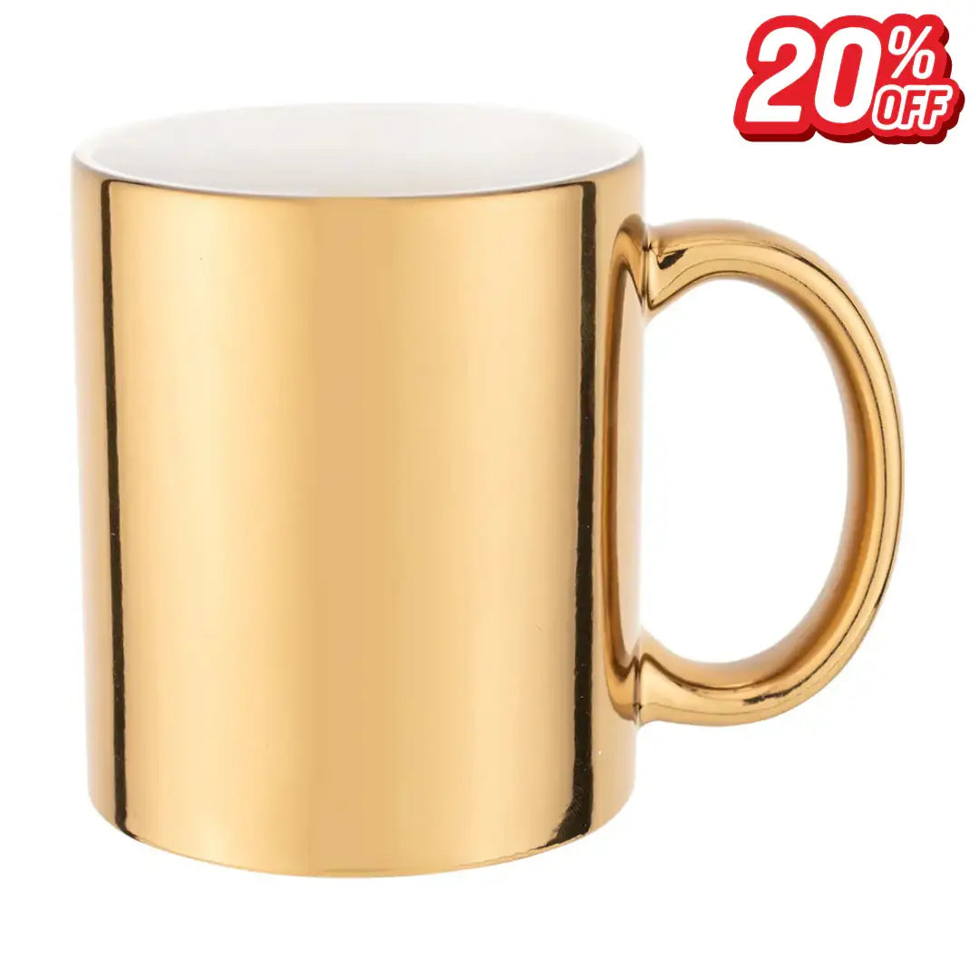 Gold Mirror Ceramic Mug - Ramadan Offer - 20 % Discount - WE PRINT