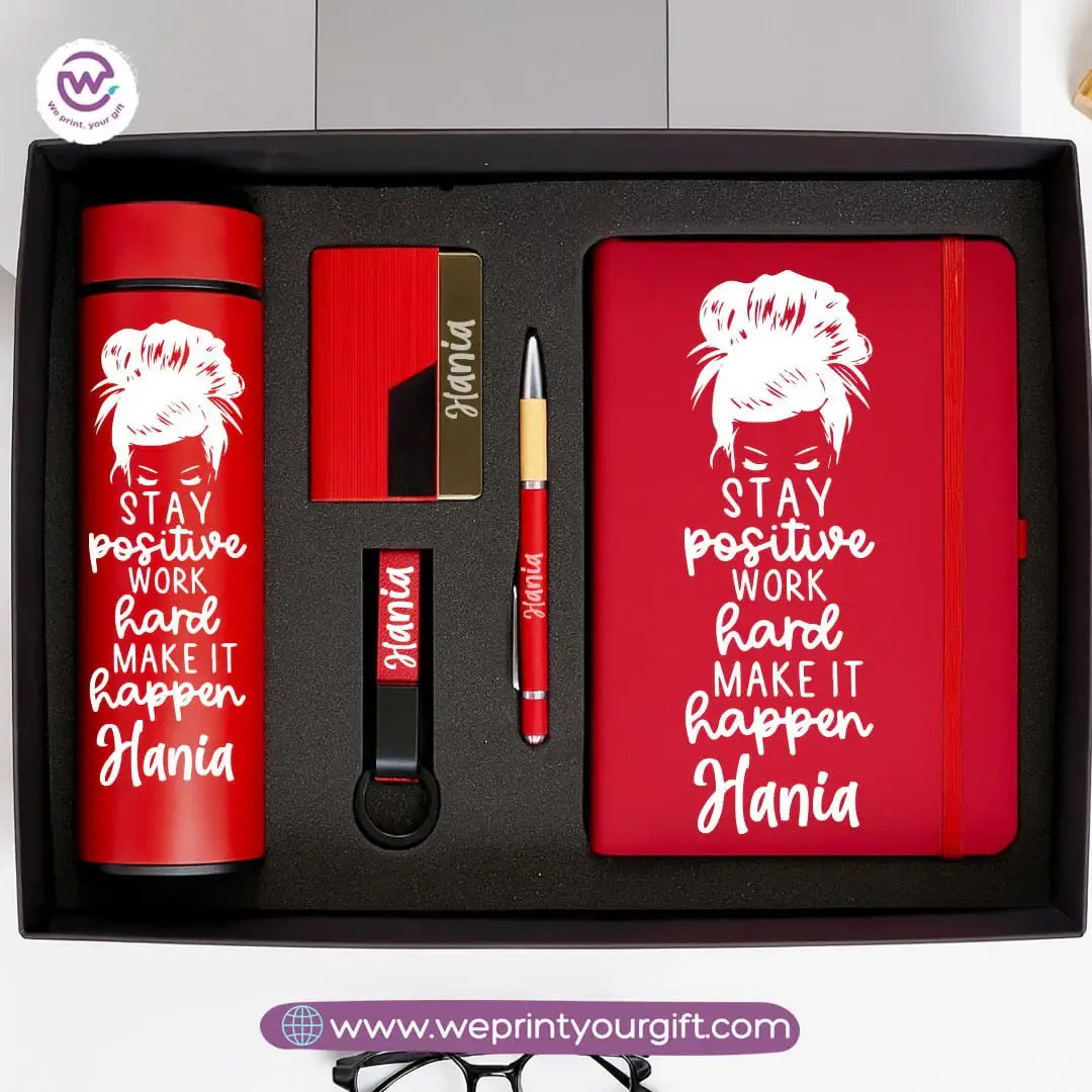Personalized Success Gift Box with Name – 5-Piece Motivational Luxury Set - WE PRINT