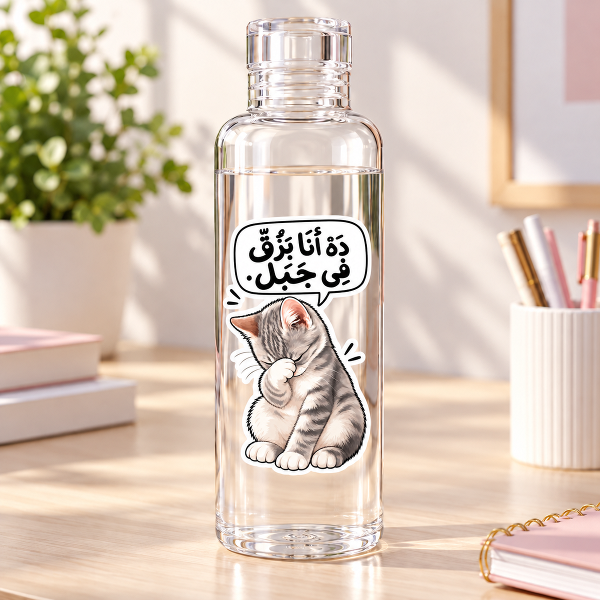 500ml Clear Acrylic Water Bottle – Customization Options