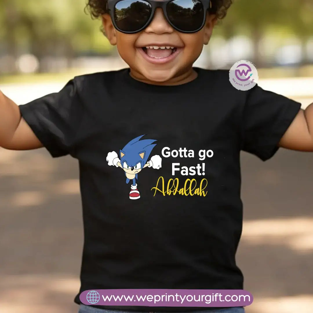 Custom Kids T-Shirt- Sonic - WE PRINT
