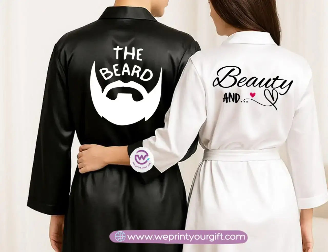 Bridal robe set- Couples - WE PRINT
