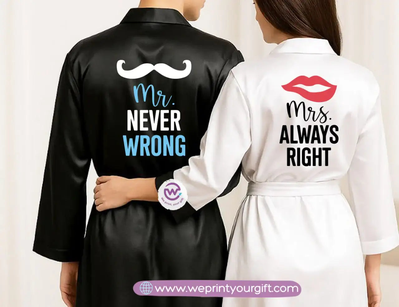 Bridal robe set- Couples - WE PRINT