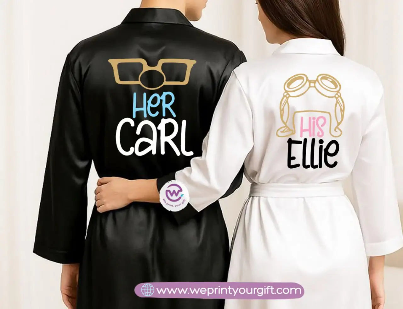 Bridal robe set- Couples - WE PRINT