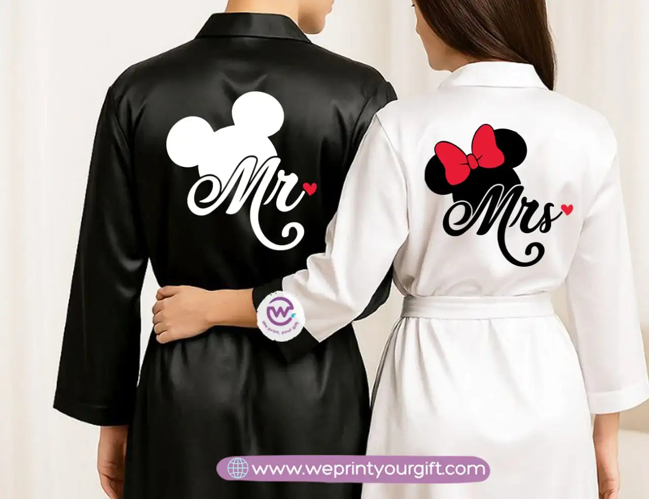 Bridal robe set- Couples - WE PRINT