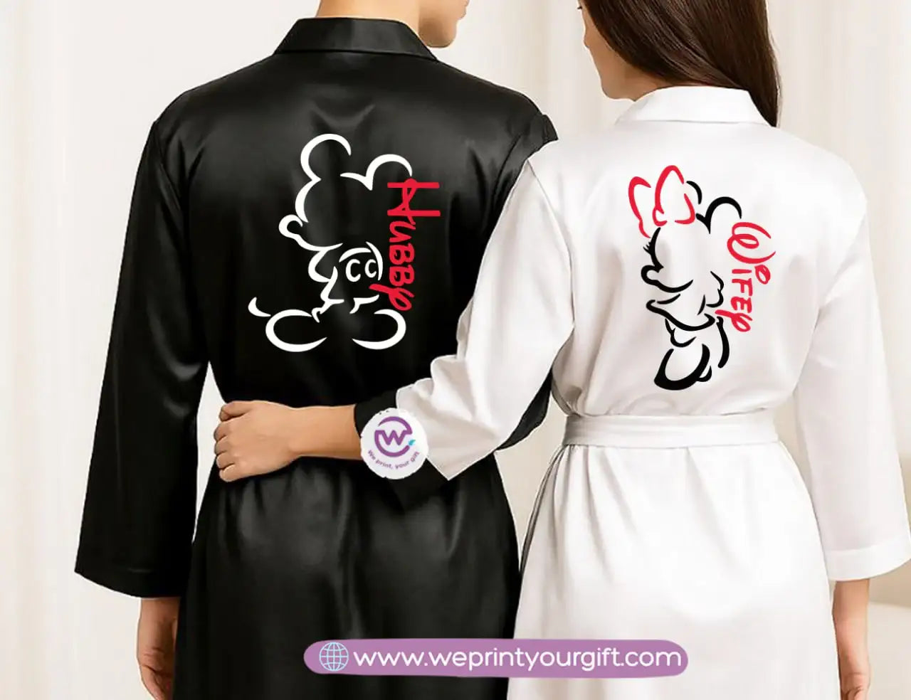 Bridal robe set- Couples - WE PRINT