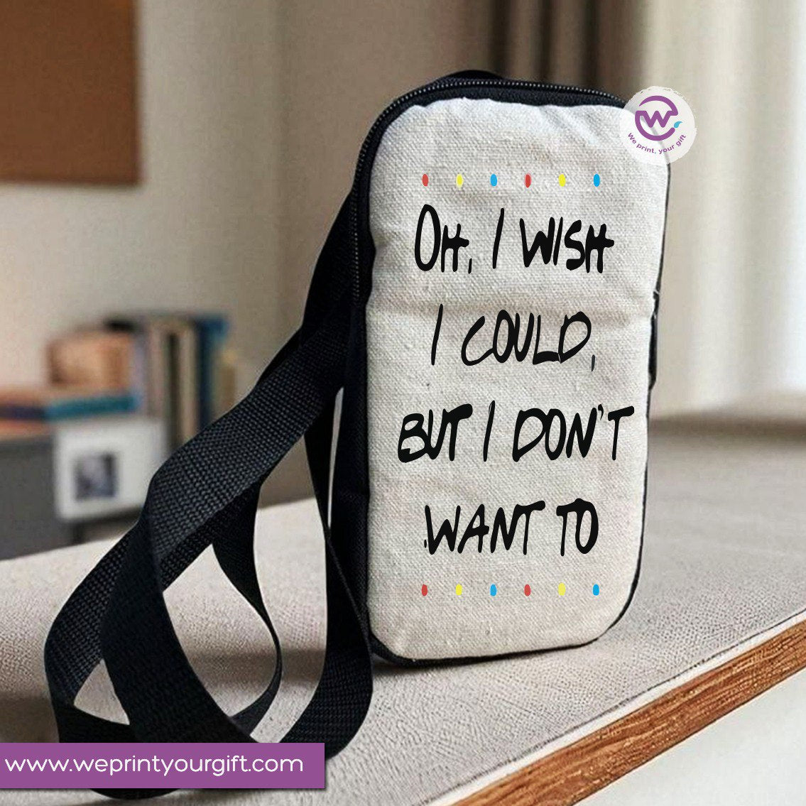 Fabric mobile bag- Friends