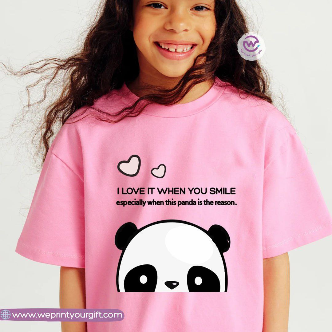 Kids T-shirt for girls- Panda - WE PRINT