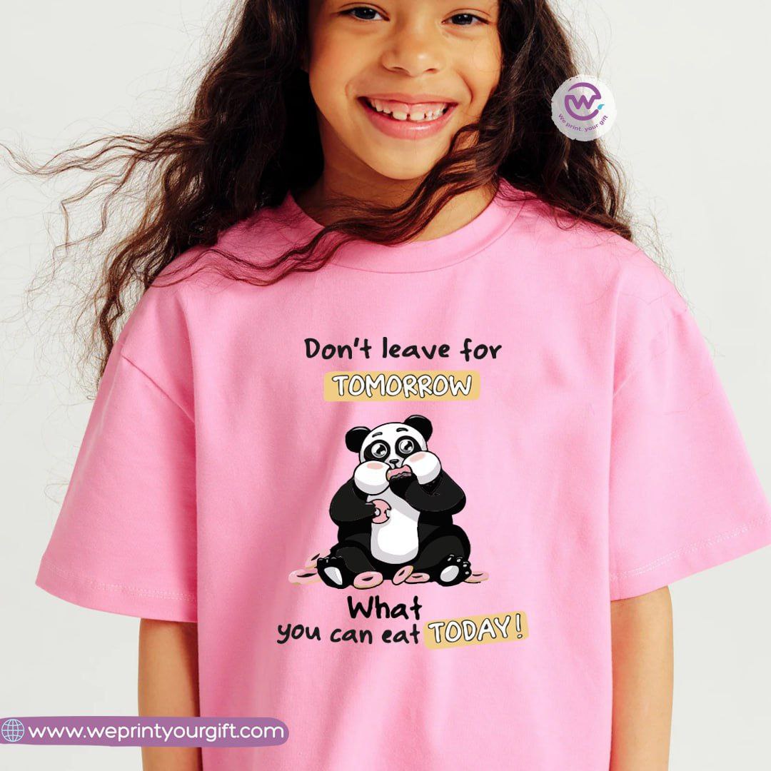 Kids T-shirt for girls- Panda - WE PRINT
