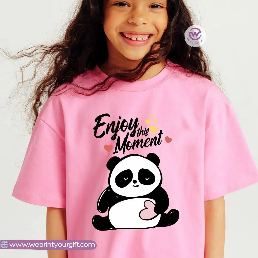 Kids T-shirt for girls- Panda - WE PRINT