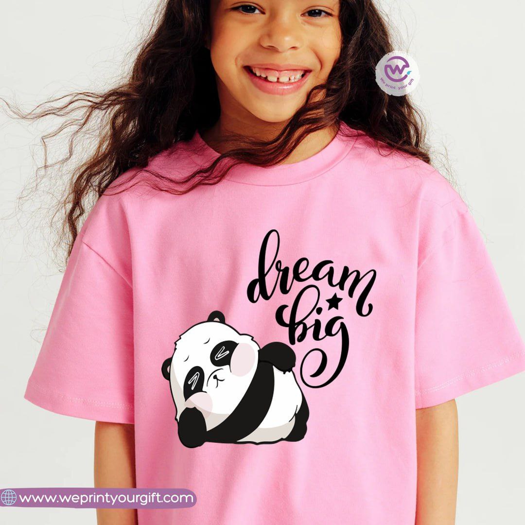 Kids T-shirt for girls- Panda - WE PRINT