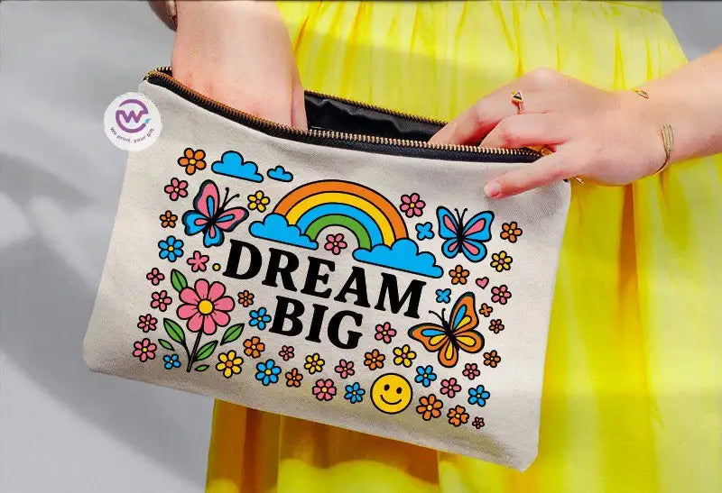 Fabric makeup case - English quotes - WE PRINT