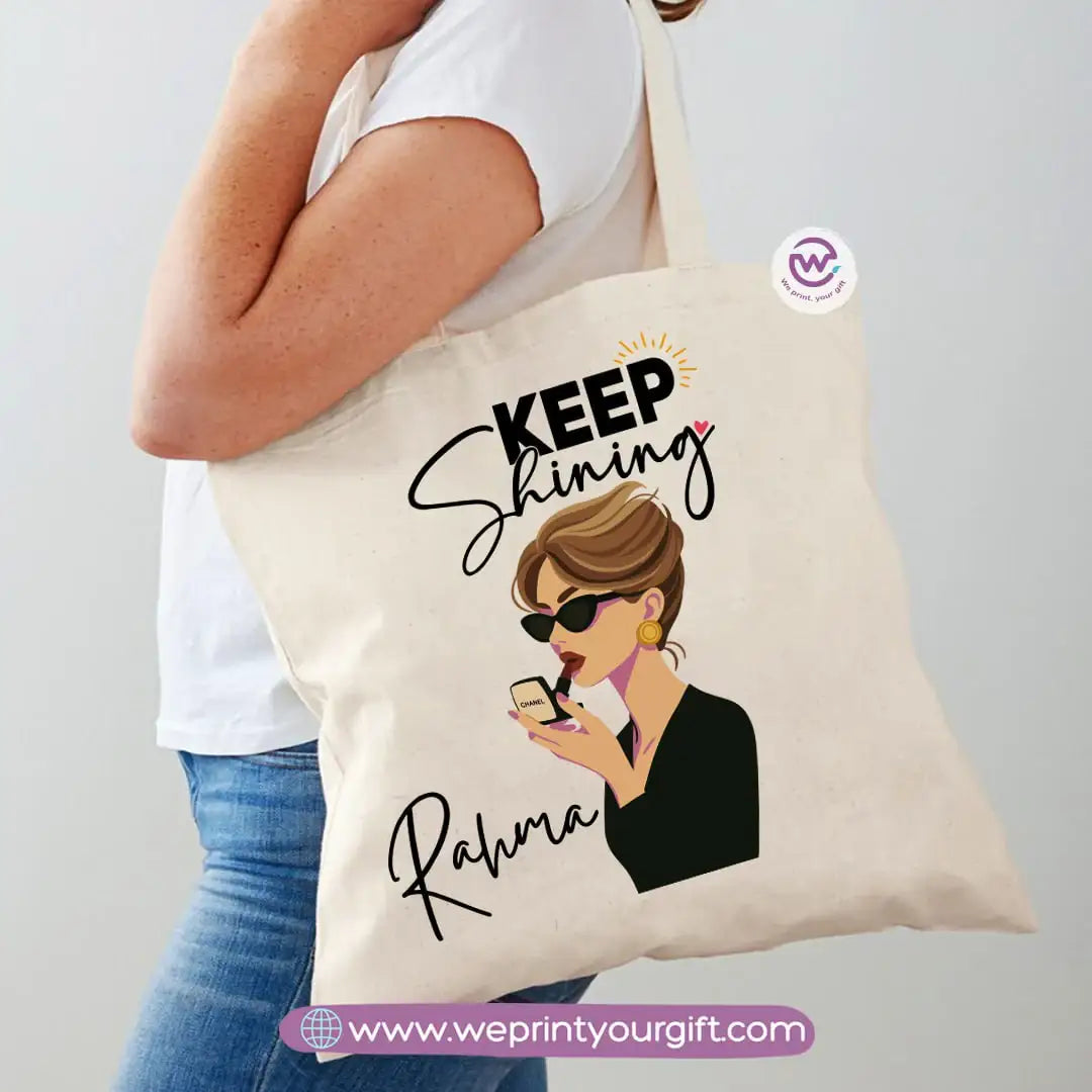 Tote bag for women- Floral- names - WE PRINT